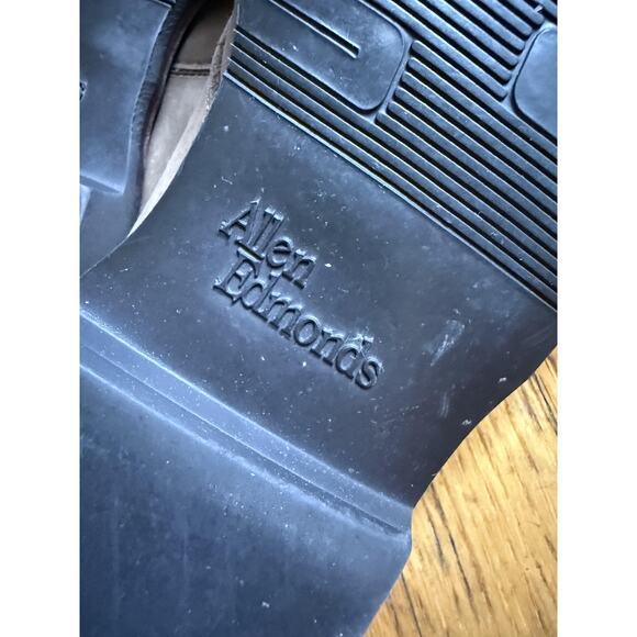 Allen Edmonds Shoes Mens Size 13 Brown Yale Plain Toe Derby Vibram Made in USA - Picture 6 of 10